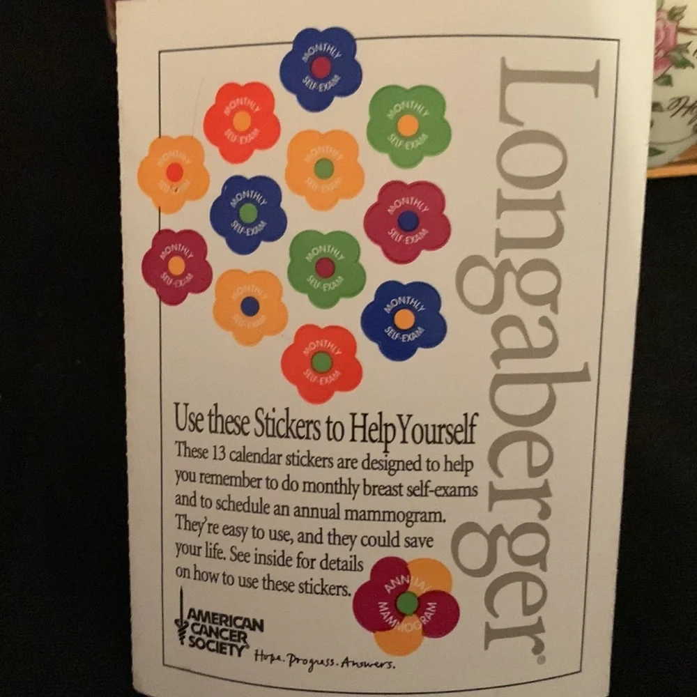 Longaberger 1999 Horizon Of Hope Cancer Basket. 5th In The Series.